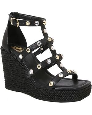 Ninety Union Panda Wedge Sandal - Black