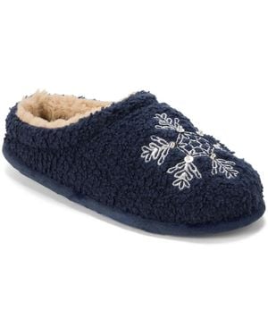 Dearfoams Holiday Novelty Clog Slipper - Blue