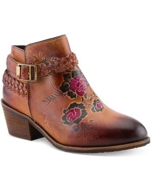 L'ARTISTE Across Bootie - Brown