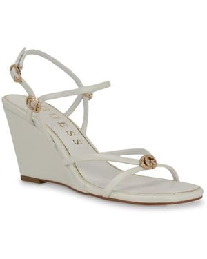 Guess Devve Wedge Sandal - White