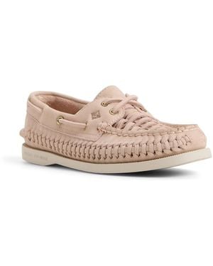 Sperry Top-Sider Authentic Original 2Eye Woven Boat Shoe - Pink