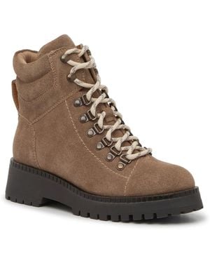 Crown Vintage Hopper Combat Boot - Brown