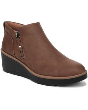 Dr. Scholls Lizzie Cloud Wedge Bootie - Brown