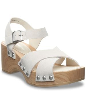 BEARPAW Colette Platform Sandal - White