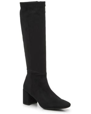 Anne Klein Wide Width Lacey Wide Calf Boot - Black