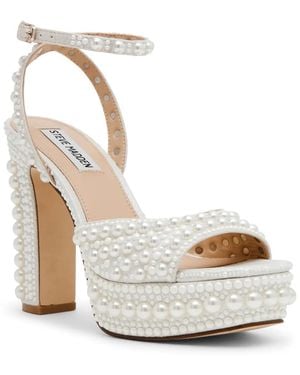 Steve Madden Assured Platform Sandal - White