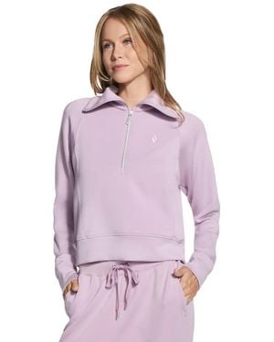 Skechers Skechluxe Elevate Quarter Zip Sweatshirt - Purple