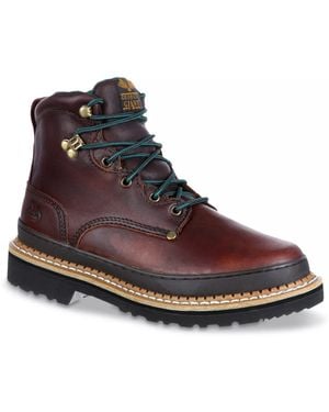 Georgia Boot Giant Steel Toe Work Boot - Brown