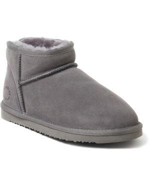 Dearfoams Riverland Bootie Slipper - Gray