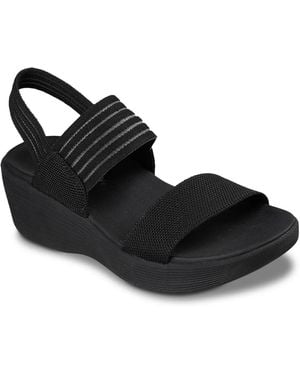 Skechers Parallel Lite Garden Room Wedge Sandal - Black