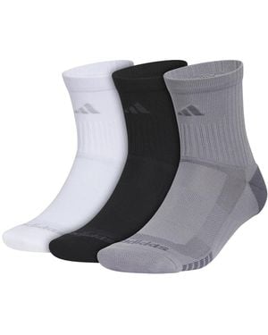 adidas Tech High Quarter Socks 3 Pack - Black