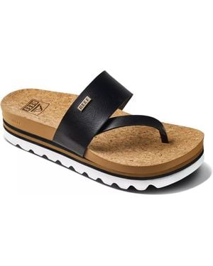 Reef Cushion Sol Hi Wedge Sandal - Black