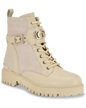 Guess Olanna Combat Boot - Natural