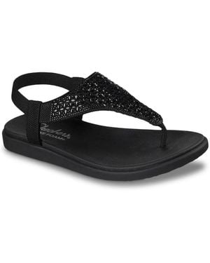 Skechers Meditation Luxe Modern Event Sandal - Black