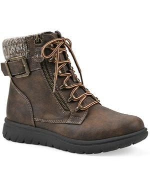 White Mountain Wide Width Hearten Hiker Bootie - Brown