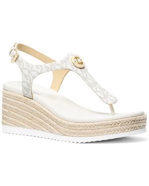 MICHAEL Michael Kors Val Espadrille Wedge Sandal - White