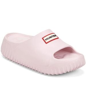 HUNTER Faroe Platform Slide Sandal - Pink