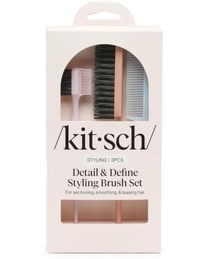 Kitsch Detail & Define Styling Hair Brush Set - Black