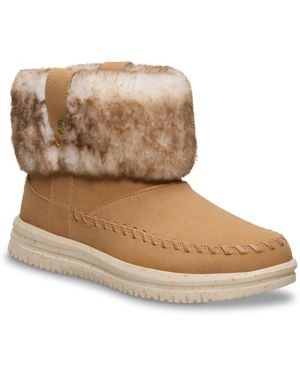 HEYDUDE Camden Cuff Classic Cozy Bootie - Black