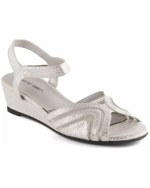 David Tate Abano Wedge Sandal - White