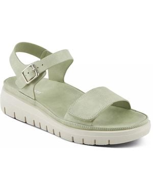 Flexus by Spring Step Shinzon Wedge Sandal - Green
