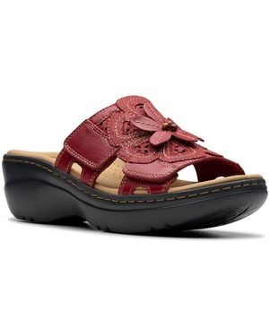 Clarks Merliah Belle Wedge Sandal - Red