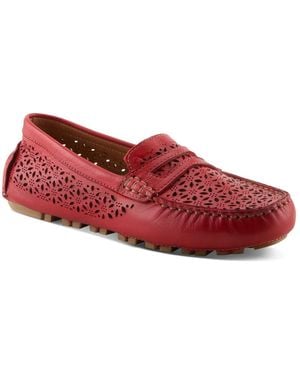 Spring Step Crain Moccasin - Red