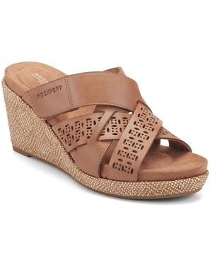 Rockport Britta Wedge Sandal - Brown