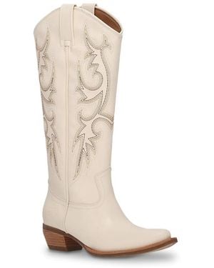 Frye & Co. Irlene Tall Deco Stitch Western Boot - Black