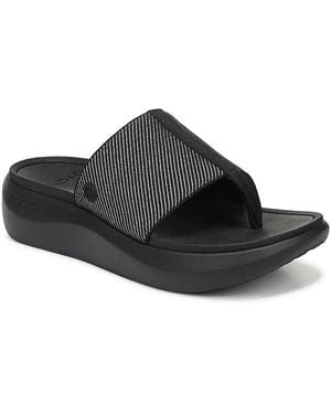 Vionic Aqua Wedge Sandal - Black