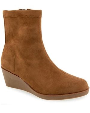 Aerosoles Binnie Wedge Bootie - Brown