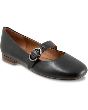 Softwalk Kassala Mary Jane Flat - Black
