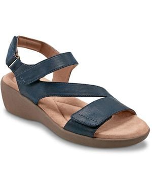 Easy Spirit Kimberly Wedge Sandal - Blue