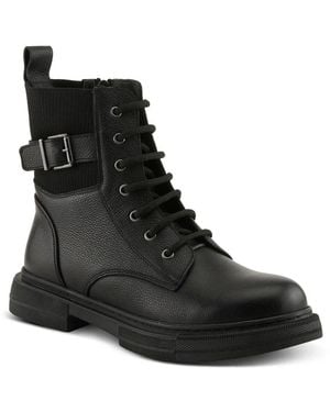 Spring Step Urbanattire Combat Boot - Black