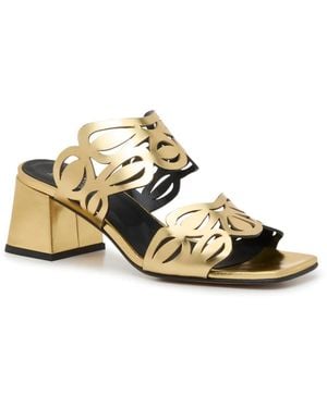 Two Twin Hearts Lynette Sandal - Metallic
