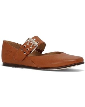 Frye & Co. Elvie Mary Jane Flat - Brown