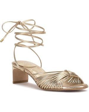 Vince Camuto Lory Laceup Sandal - Metallic