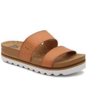 Reef Cushion Bounce Vista Hi Wedge Sandal - Brown