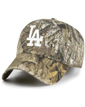 '47 X Realtree Los Angeles Dodgers Clean Up Baseball Cap - Metallic