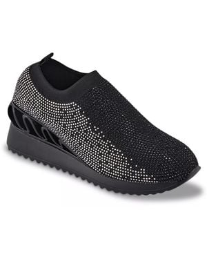 Lady Couture Bella Wedge Sneaker - Black