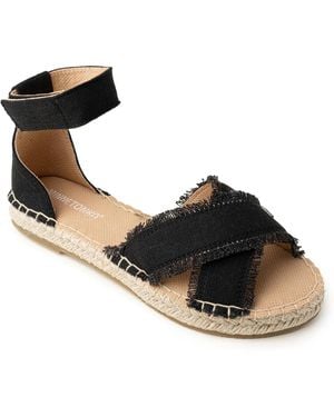 Minnetonka Pemma Espadrille Sandal - Black