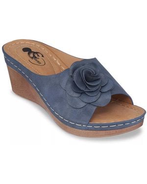 Good Choice Tokyo Wedge Sandal - Blue