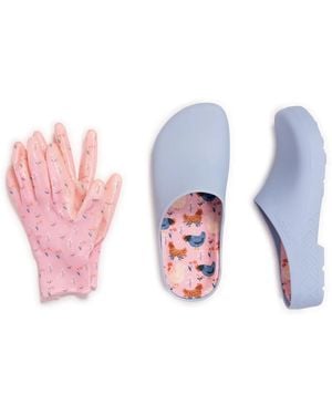 Muk Luks Garden Clog & Glove Set - Pink