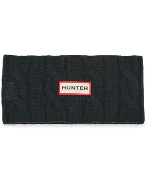 HUNTER Cable Knit Headband - Black