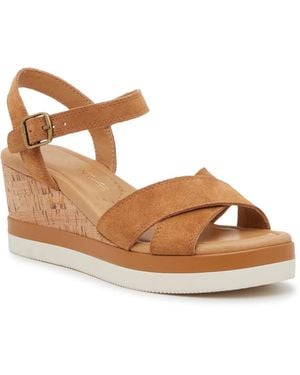 Crown Vintage Wide Width Veronia Wedge Sandal - Black