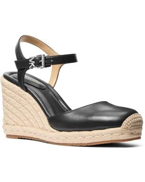 MICHAEL Michael Kors Kenzie Wedge Sandal - Black