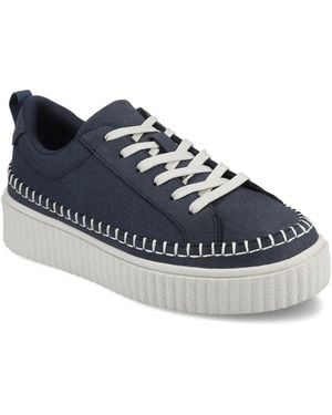 Journee Collection Pazey Platform Sneaker - Blue