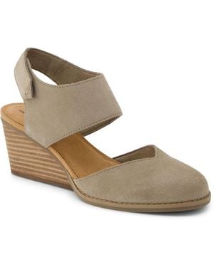 TOMS Madison Wedge Pump - Metallic