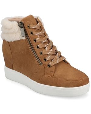 Journee Collection Clarity Sneaker - Brown