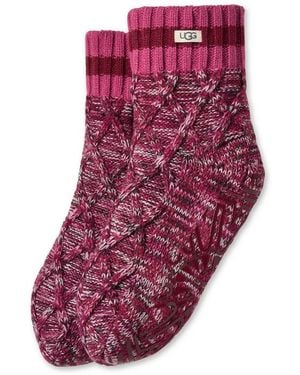 UGG Deedee Lined Quarter Socks - Purple